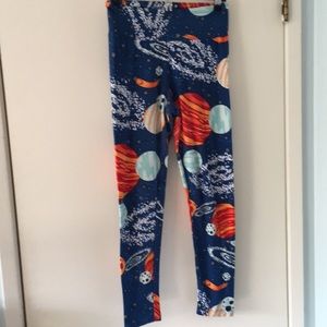 GUC one size LuLaRoe leggings-space themed